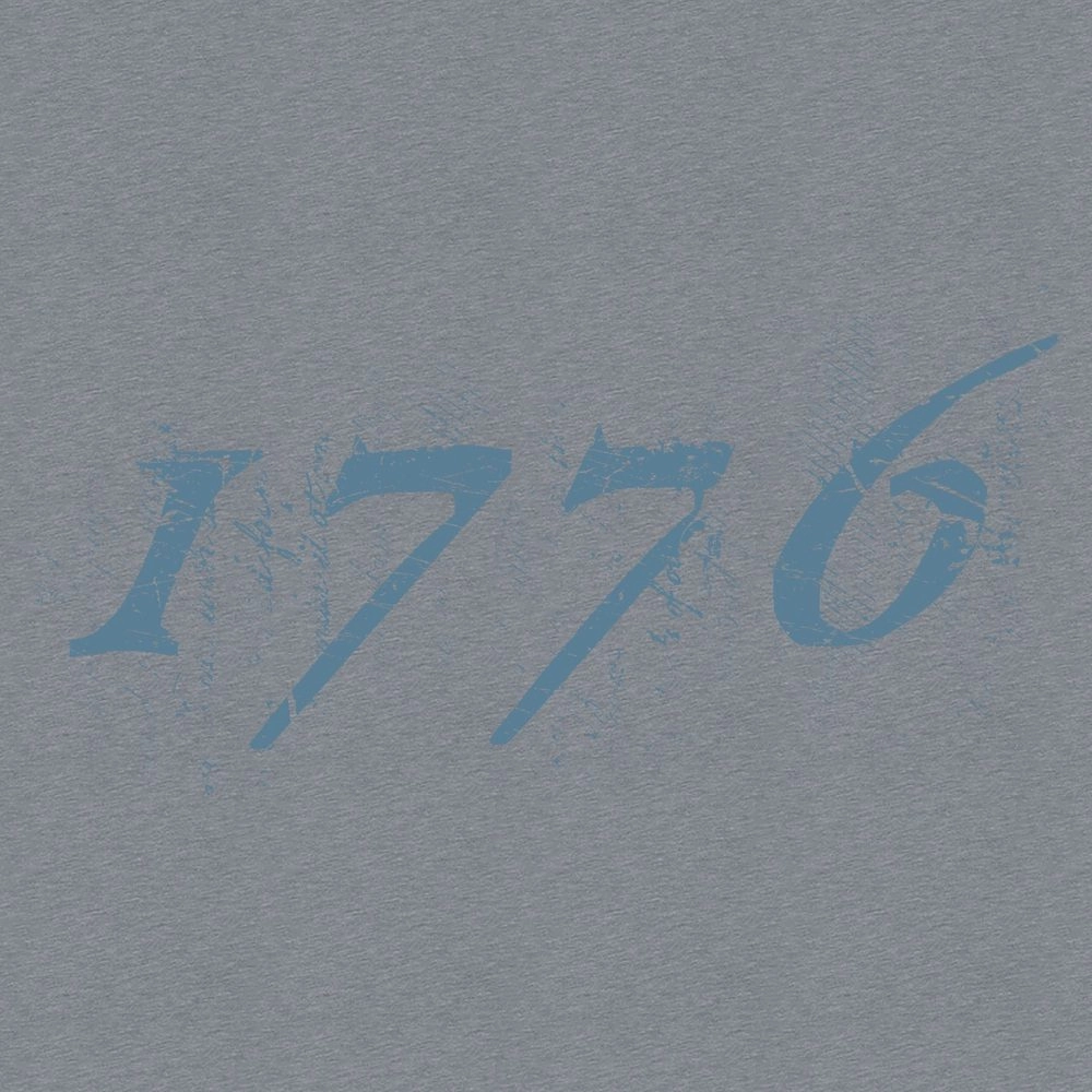 1776 Flag T-Shirt - Dark Heather Gray