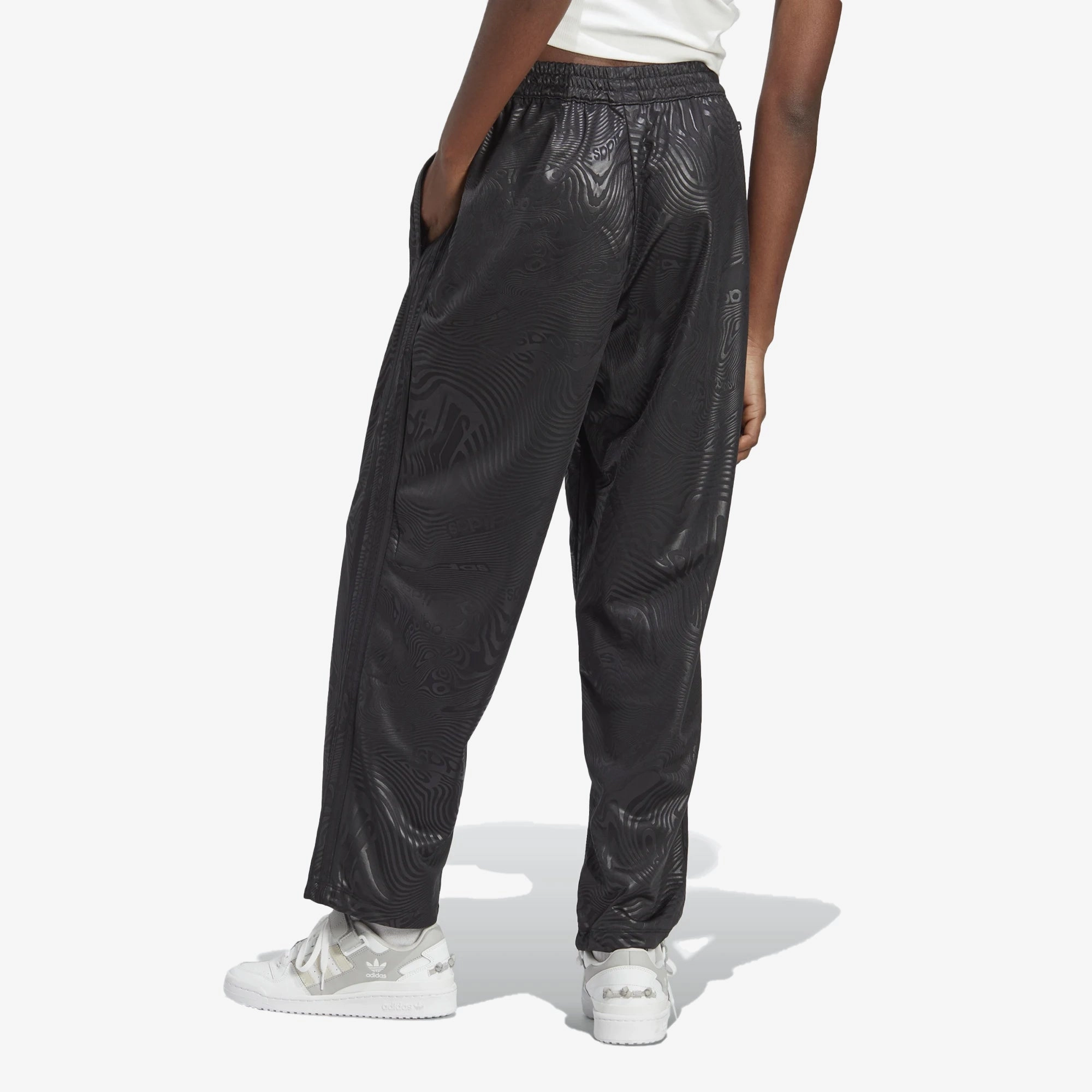 Adidas Originals | MARBLE PRINT FIREBIRD TRACK PANTS  { BLACK