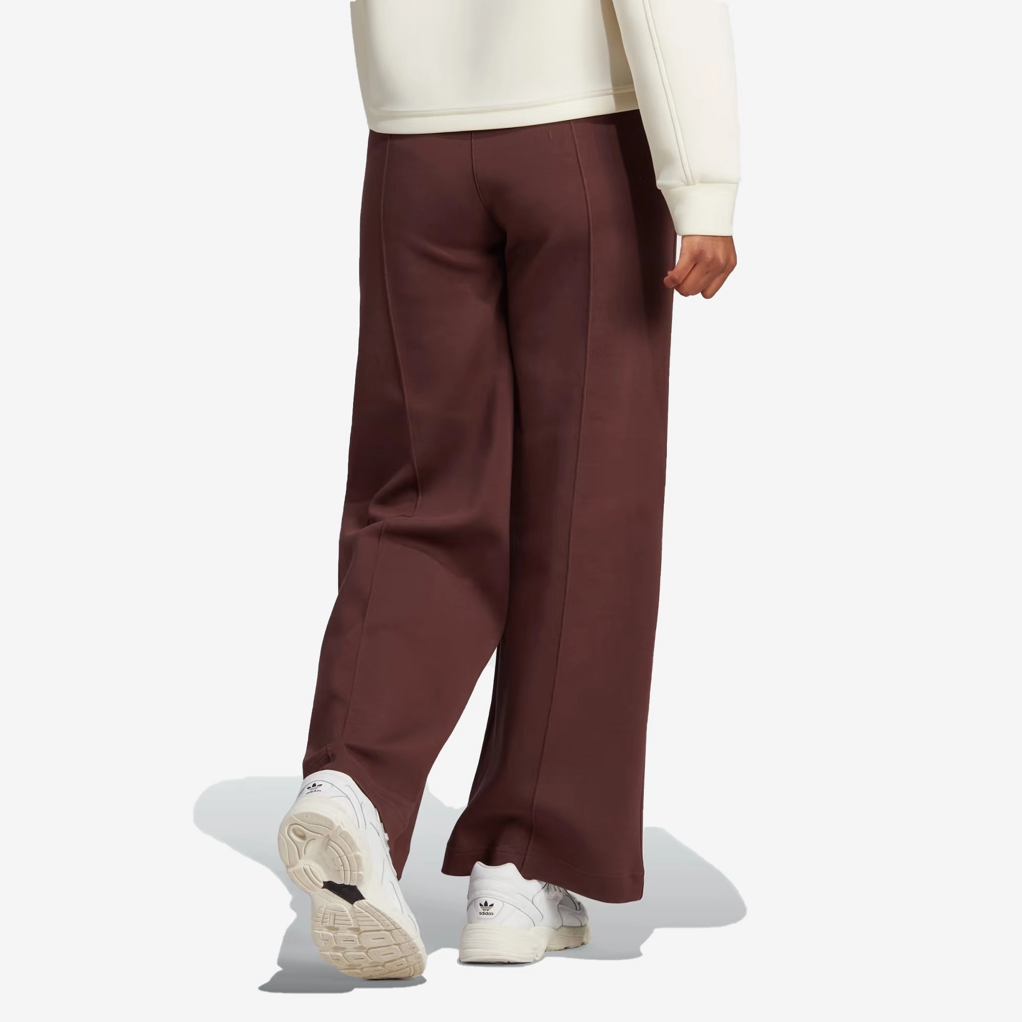 Adidas Originals | PREMIUM ESSENTIALS WIDE-LEG PINTUCK PANTS  { BROWN