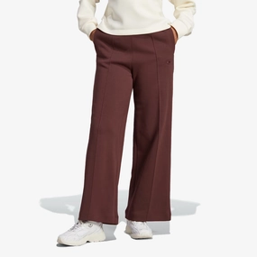 Adidas Originals | PREMIUM ESSENTIALS WIDE-LEG PINTUCK PANTS  { BROWN