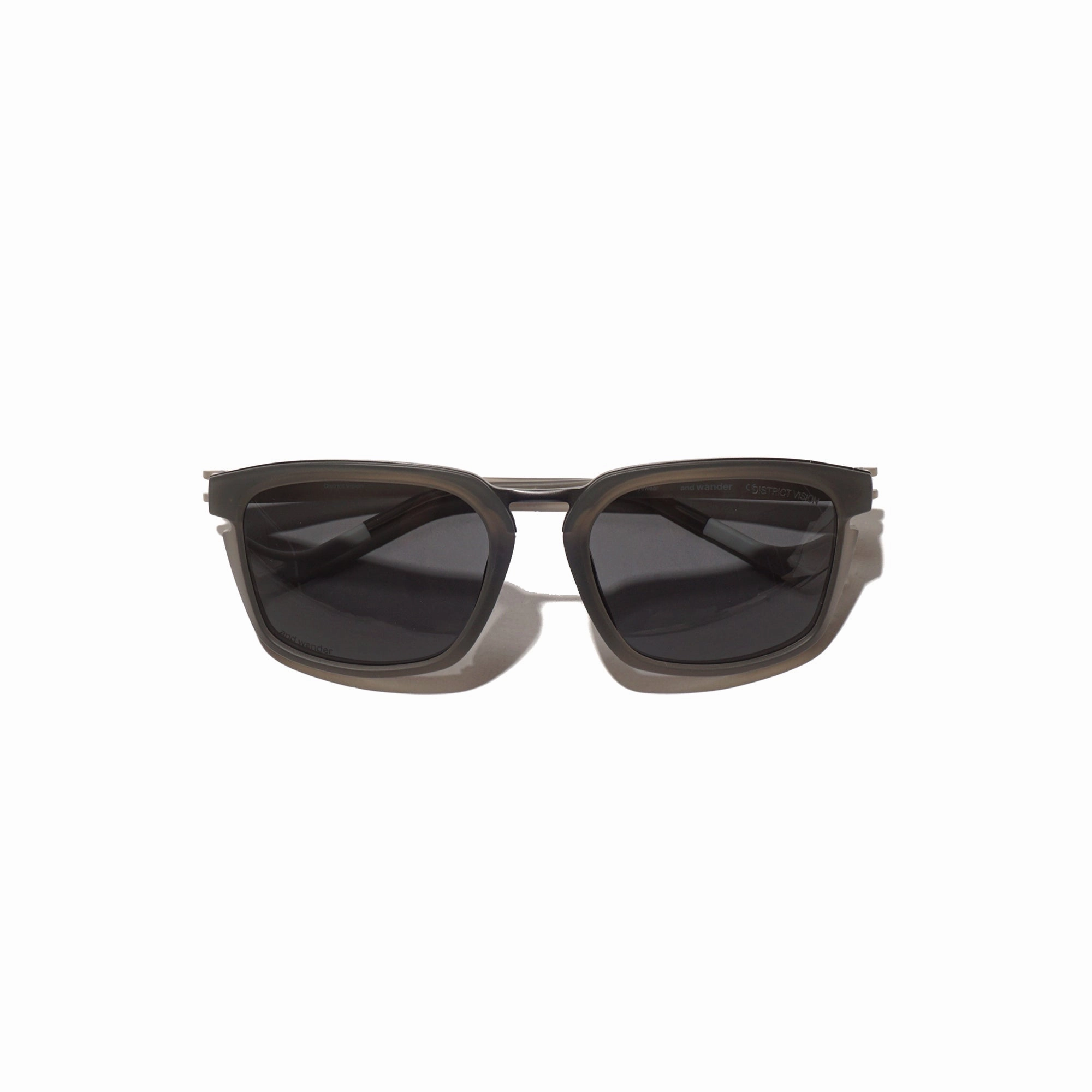 and Wander x District Vision Sunglasses W/Strap Charcoal