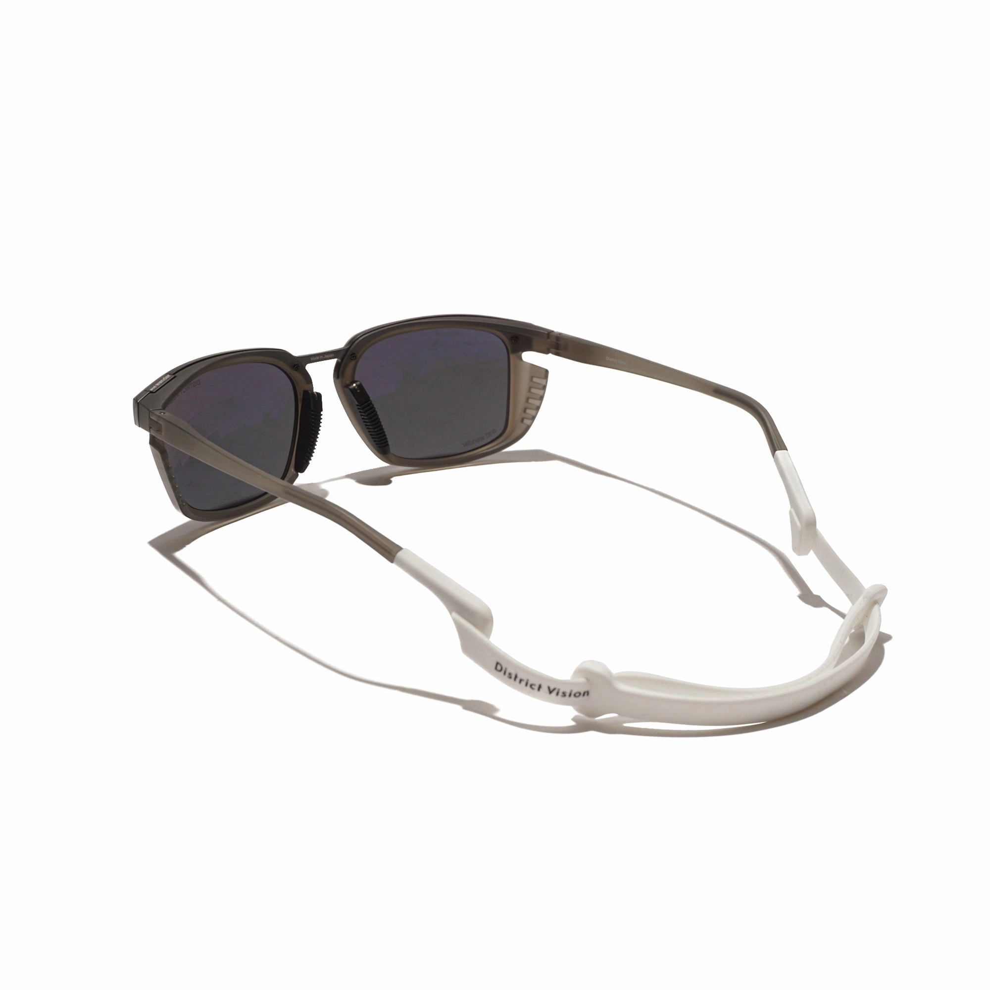 and Wander x District Vision Sunglasses W/Strap Charcoal