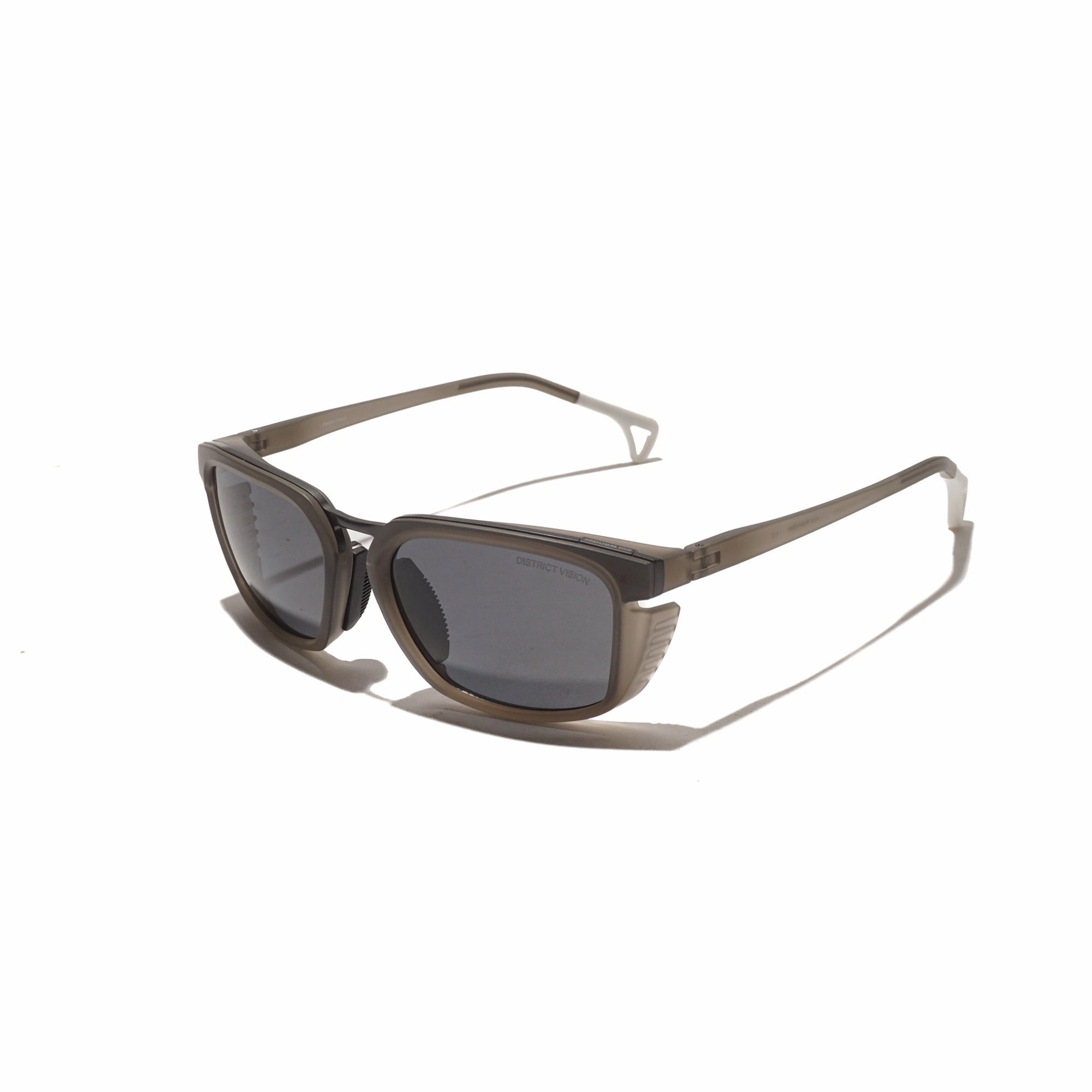 and Wander x District Vision Sunglasses W/Strap Charcoal