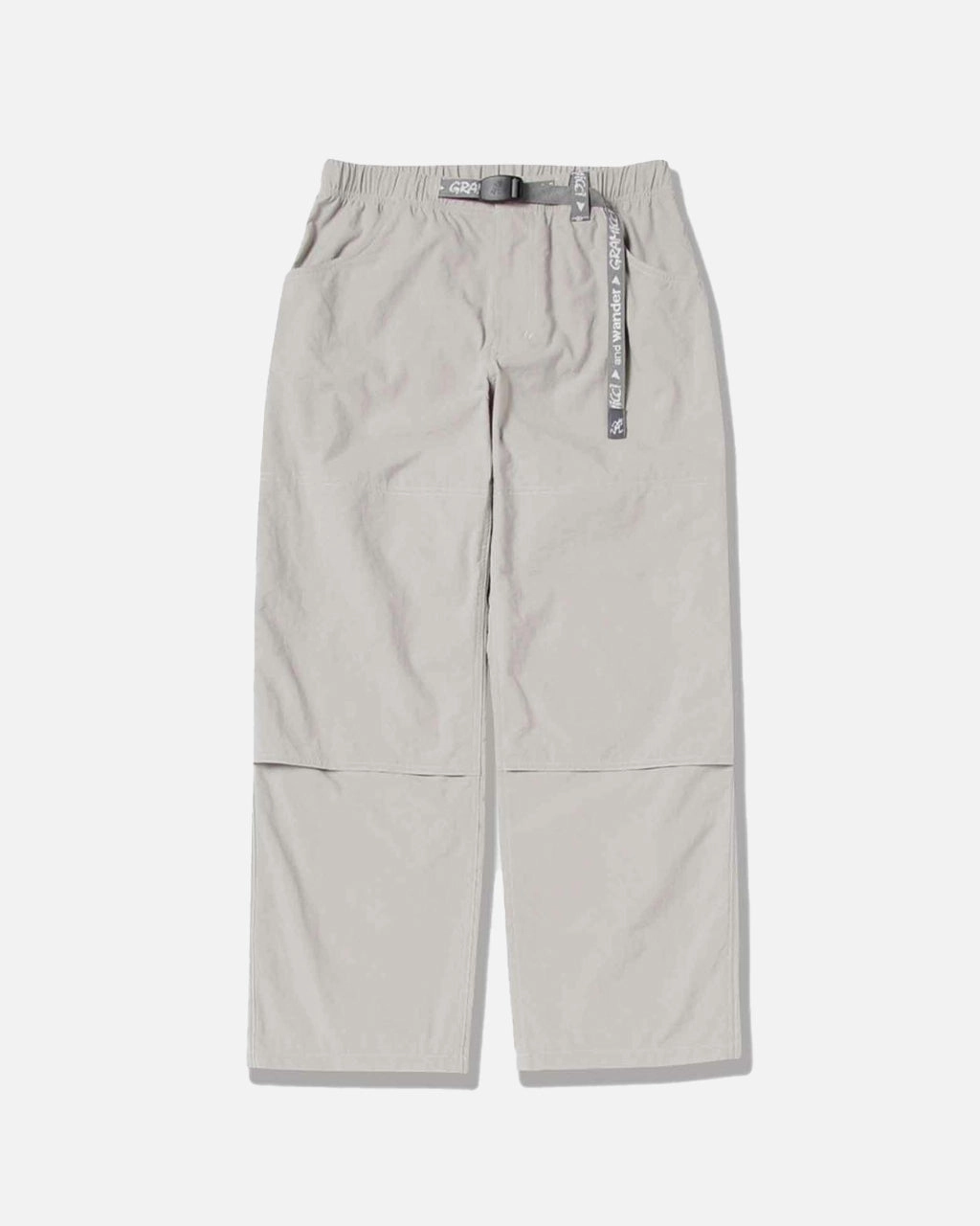 and wander x Gramicci WMNS Nylon Double Knee Pant Light Grey