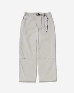 and wander x Gramicci WMNS Nylon Double Knee Pant Light Grey
