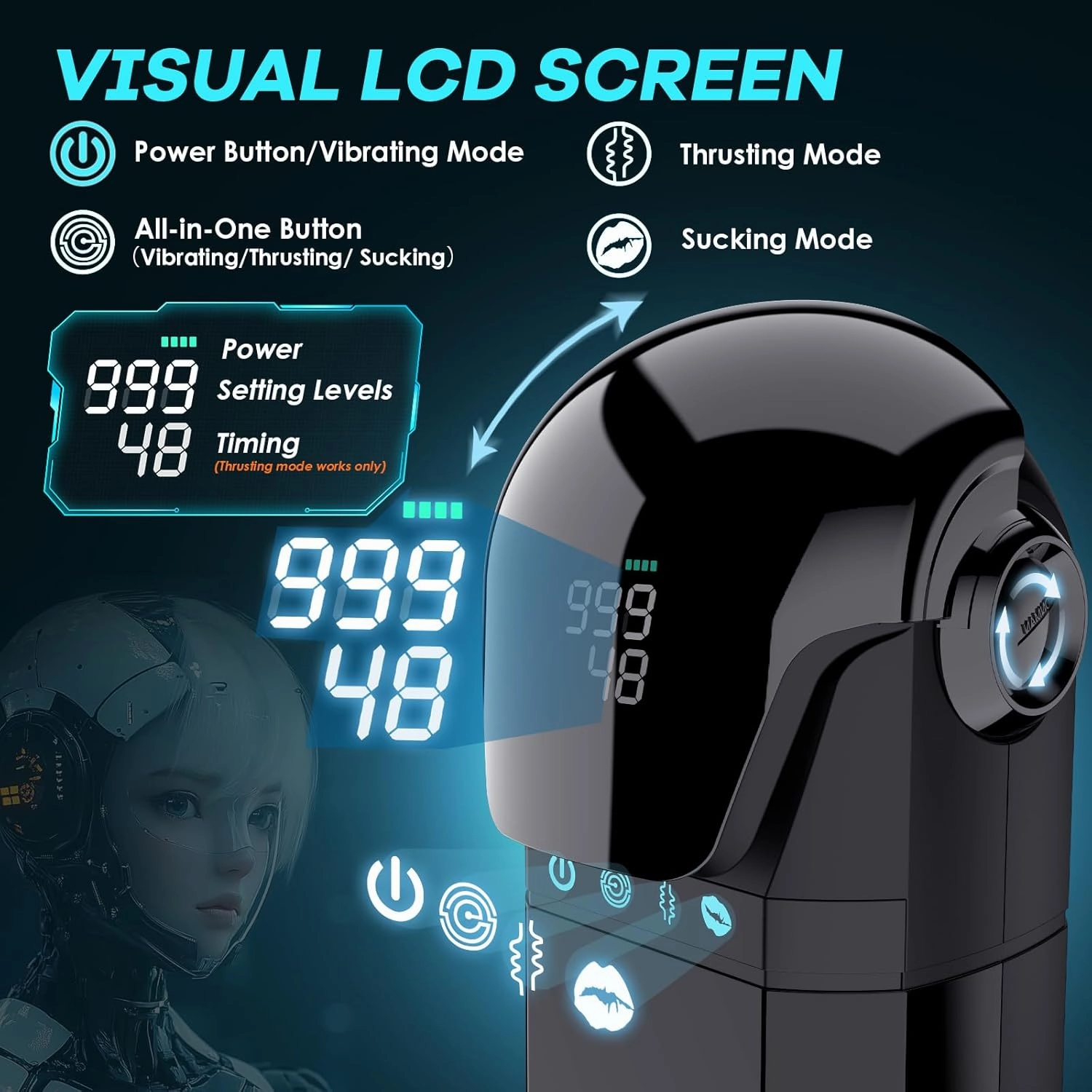 Armor 3 In 1 Auto Suction Thrusting Vibration Male Storker