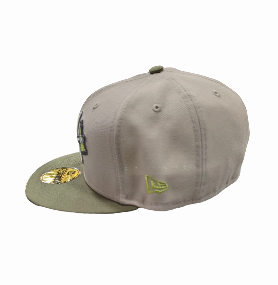 Atlanta Braves New Era 2 Tone Stone/ Green Bark Sevendust Home inspired 59FIFTY Fitted Hat