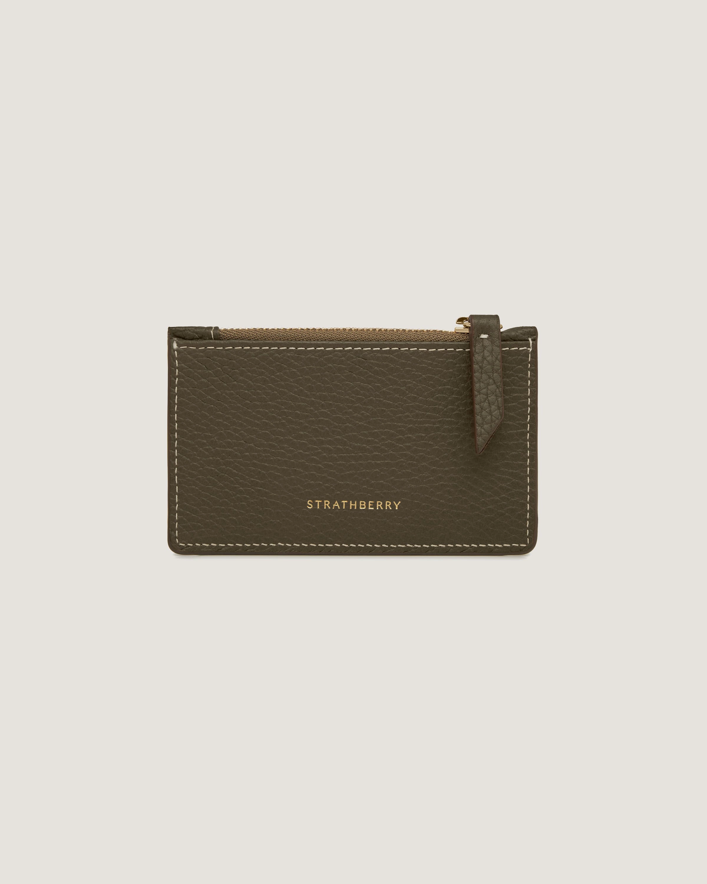 Bay Zipped Cardholder - Khaki