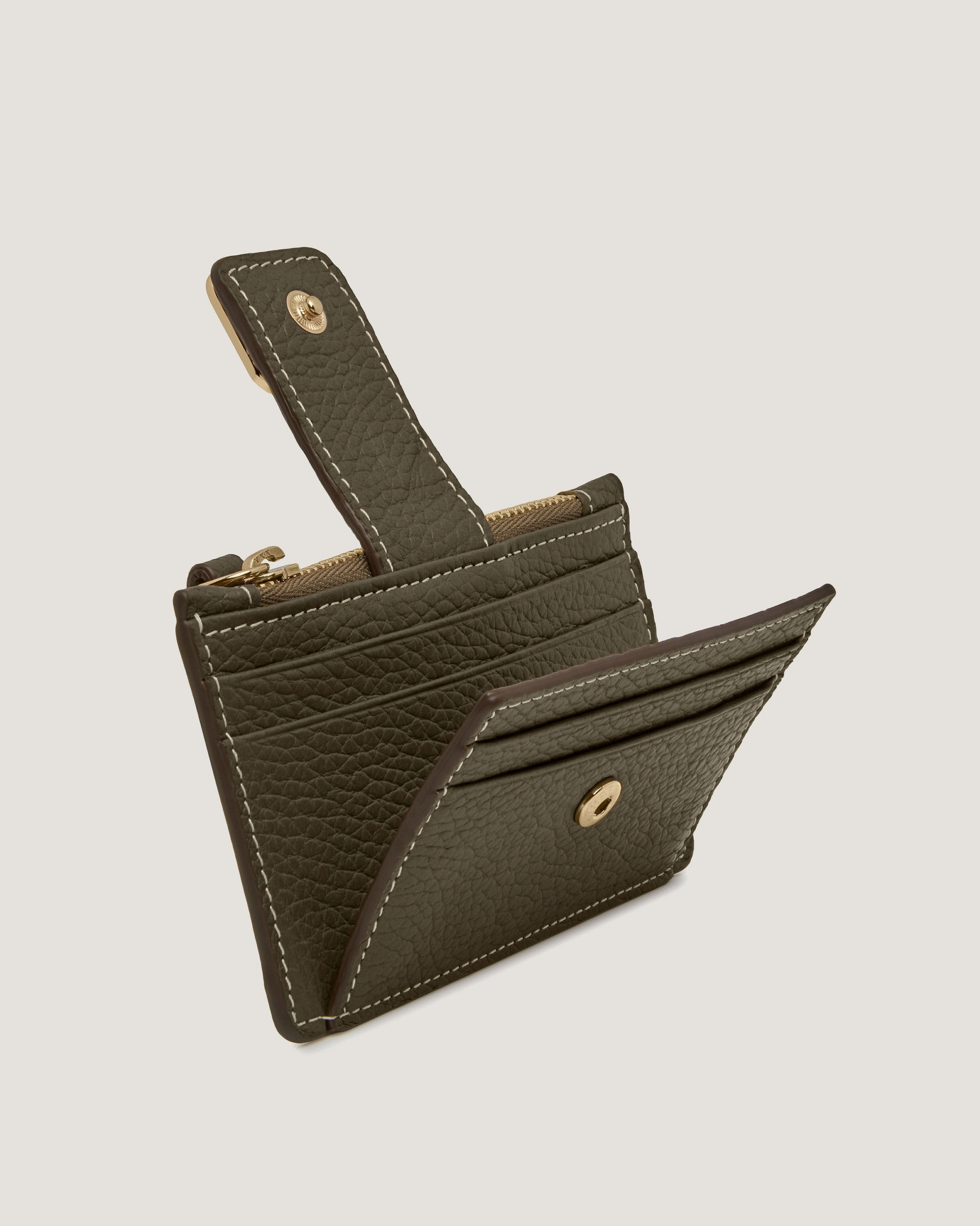 Bay Zipped Cardholder - Khaki
