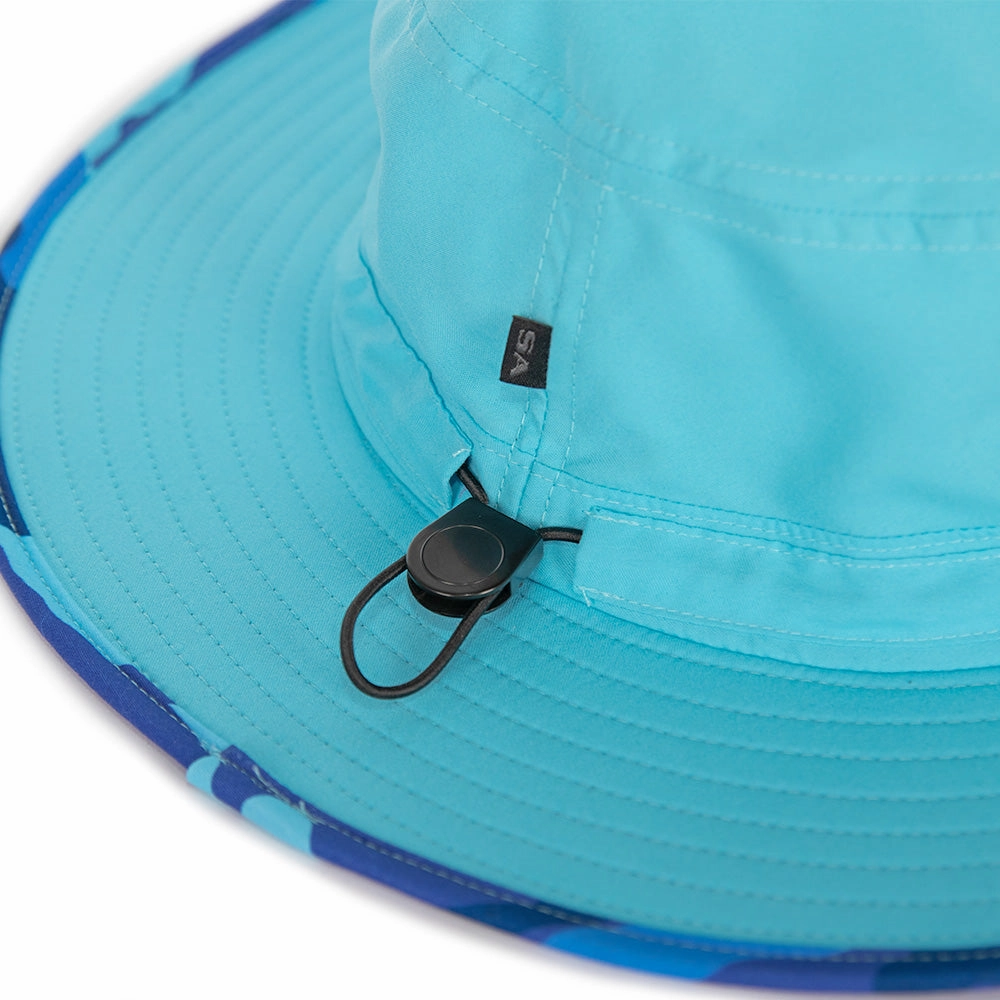 Bucket Hat | Aqua Blue Military Camo