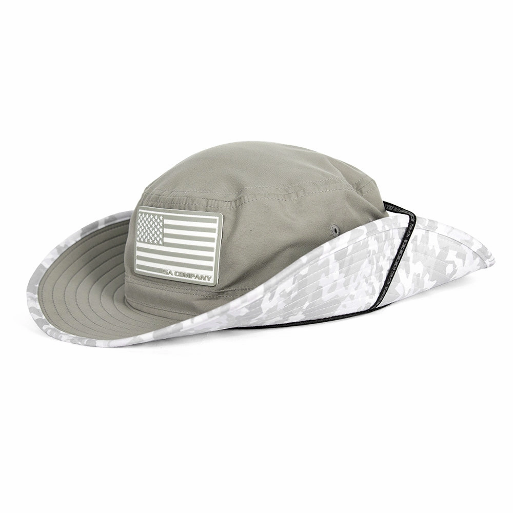 Bucket Hat | Geo Camo-Ghost