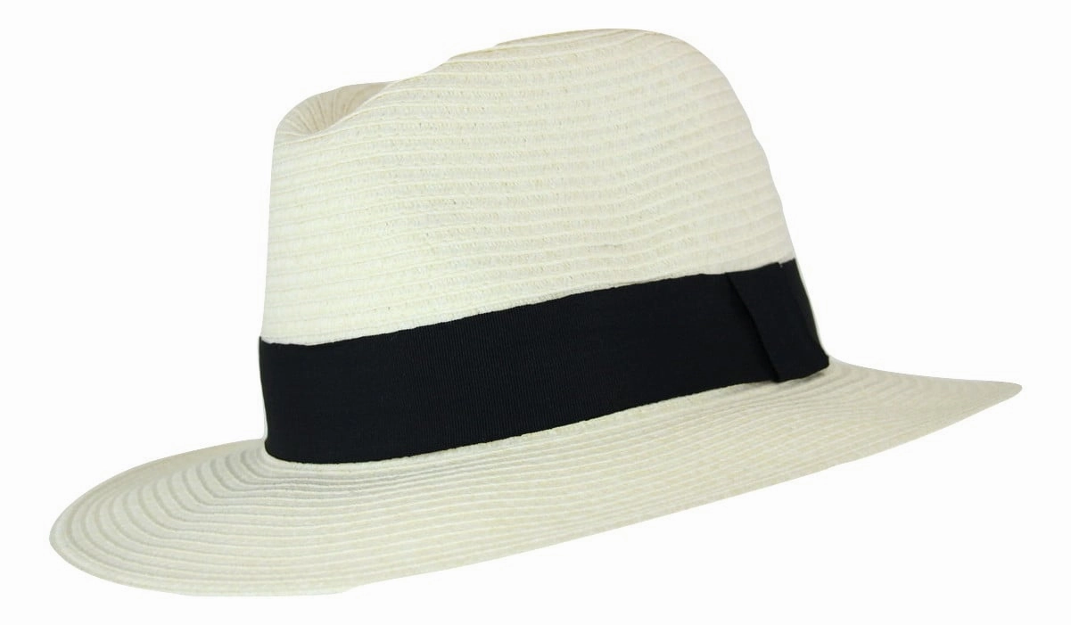 Cancer Council Unisex Cafe Fedora - Ivory/Black