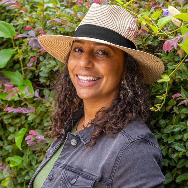Cancer Council Unisex Cafe Fedora - Natural/Black