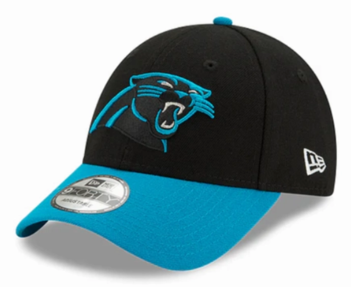 Carolina Panthers 2 Tone Black/Blue The League 9FORTY Adjustable Game Cap
