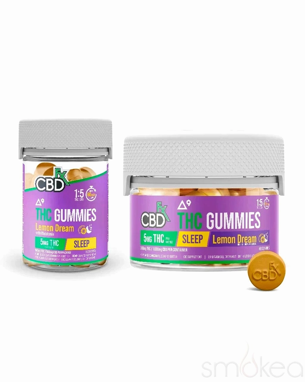 CBDfx Delta 9 THC   CBD Gummies - Lemon Dream