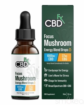 CBDfx Focus Mushroom Energy Blend Tincture