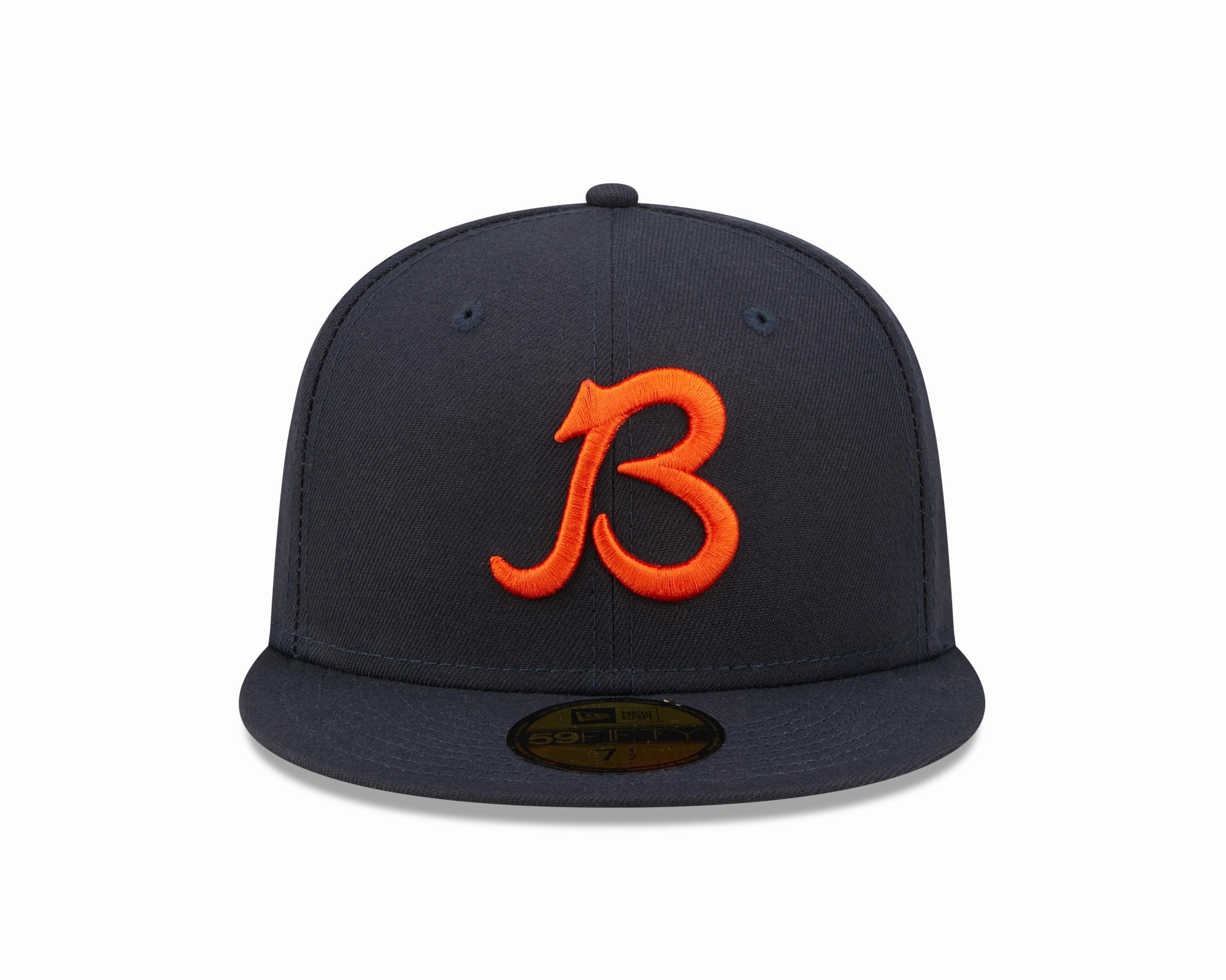 Chicago Bears "B" Logo Nightshift Navy New Era 59FIFTY Fitted Hat