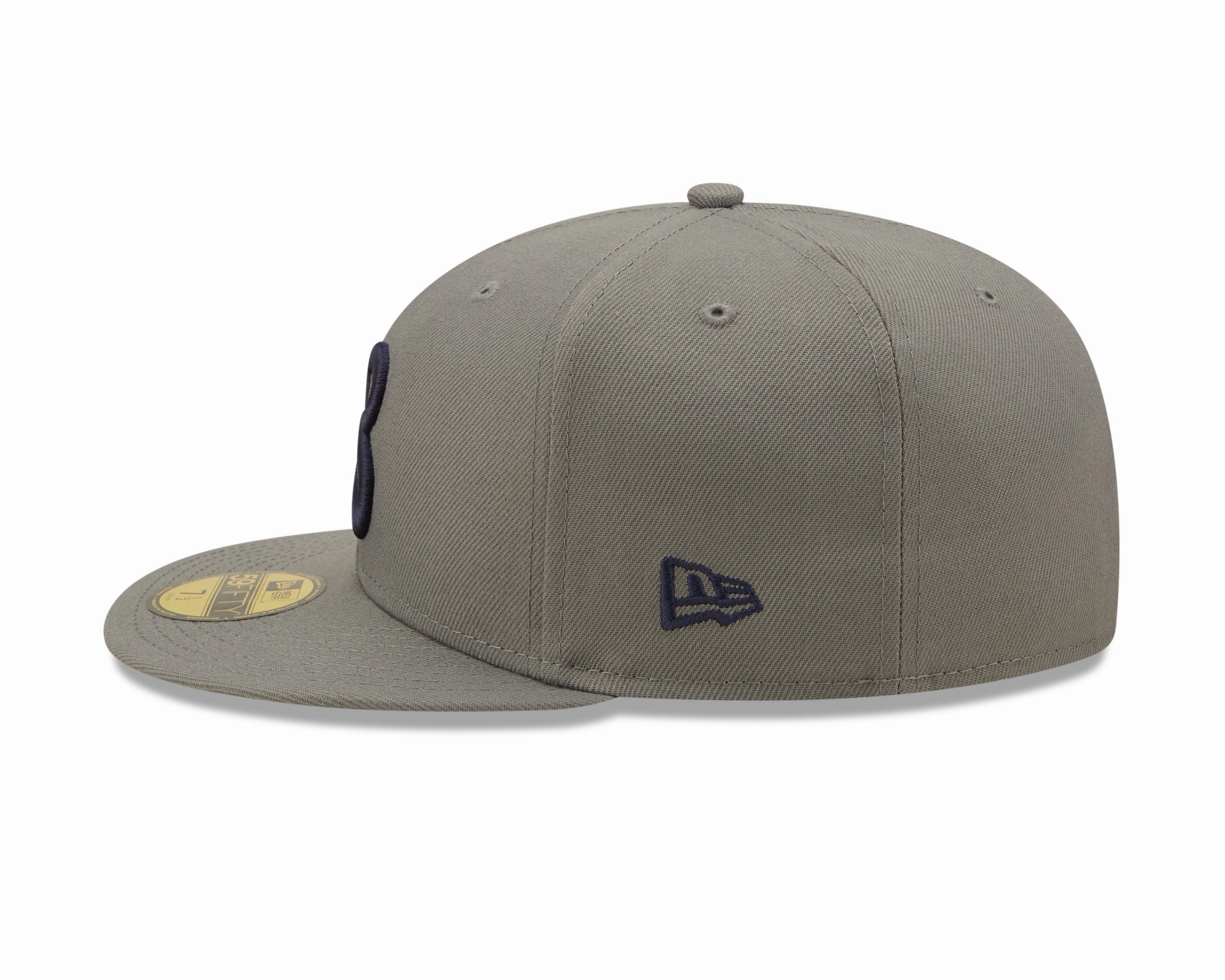 Chicago Bears "B" Logo Storm Gray New Era 59FIFTY Fitted Hat