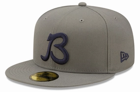 Chicago Bears "B" Logo Storm Gray New Era 59FIFTY Fitted Hat