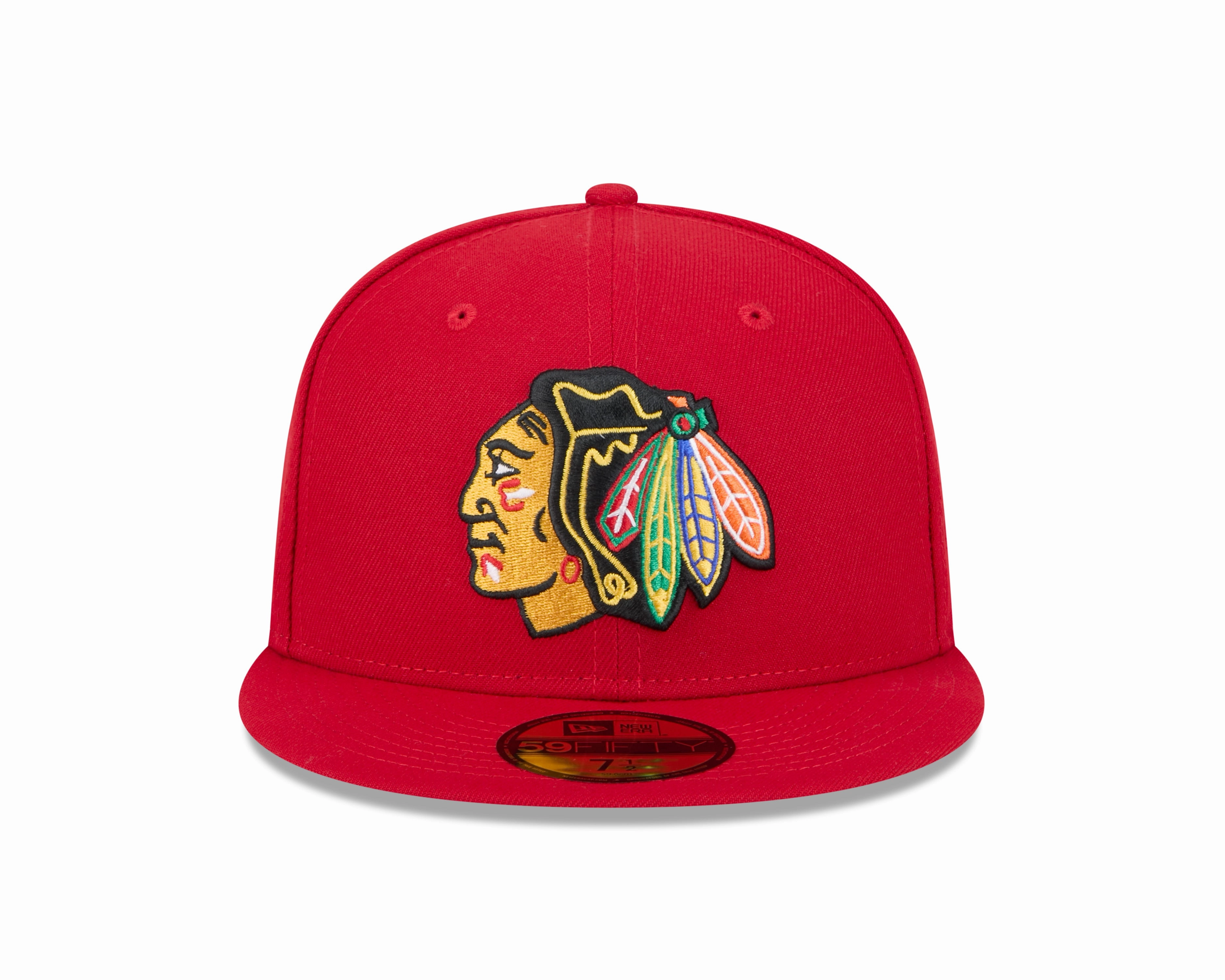 Chicago Blackhawks Red Basic New Era 59FIFTY Fitted Hat
