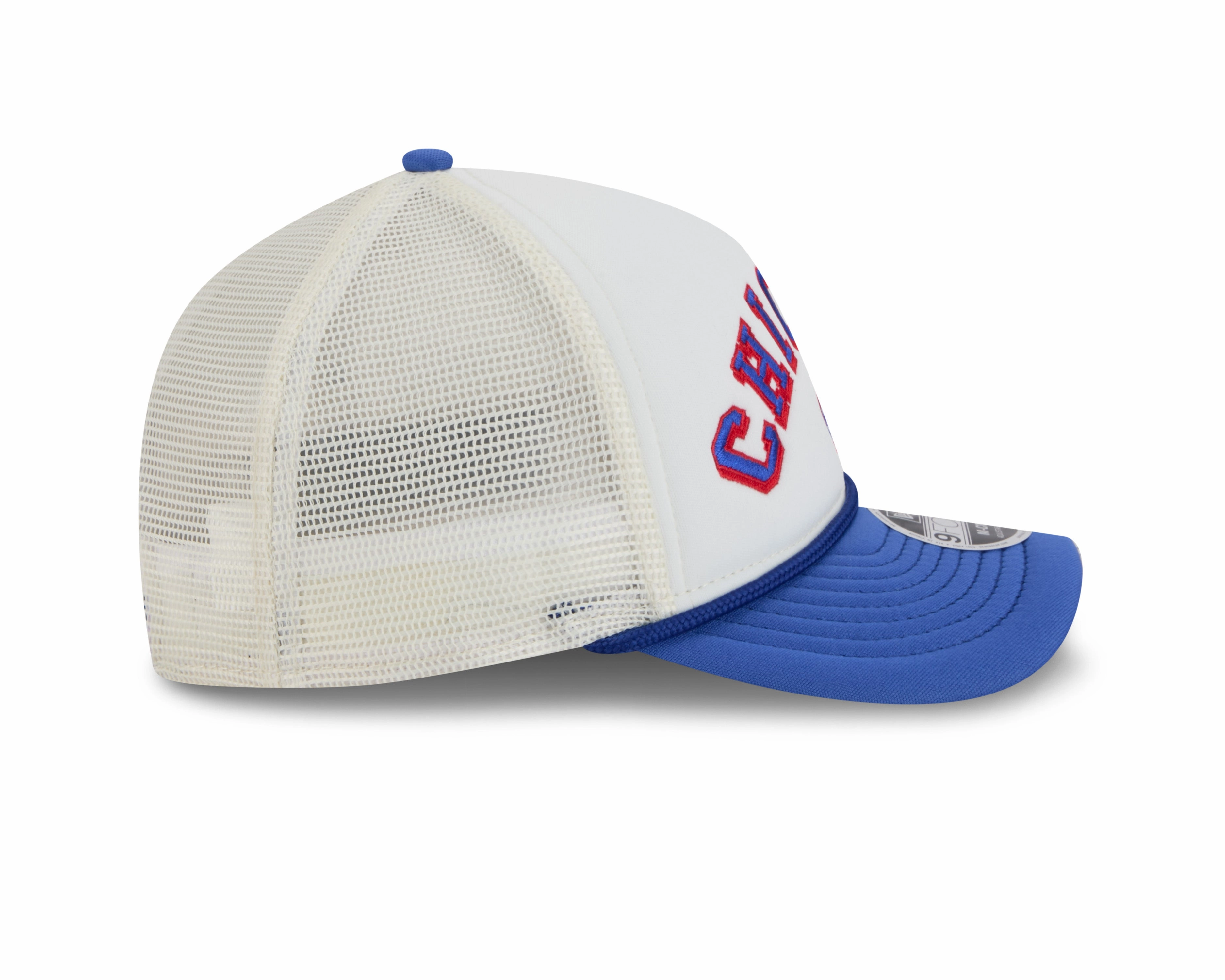 Chicago Cubs 2 Tone Chrome/Royal New Era 9FORTY M-Crown Trucker Adjustable Hat