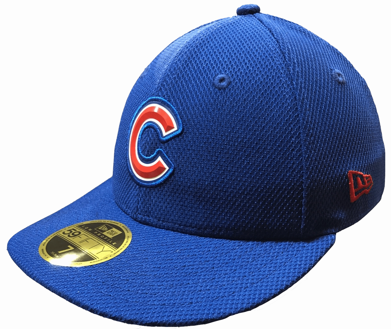 Chicago Cubs Beveled Team Low Profile Blue 59FIFTY Fitted Cap By New Era