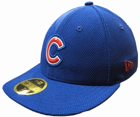Chicago Cubs Beveled Team Low Profile Blue 59FIFTY Fitted Cap By New Era