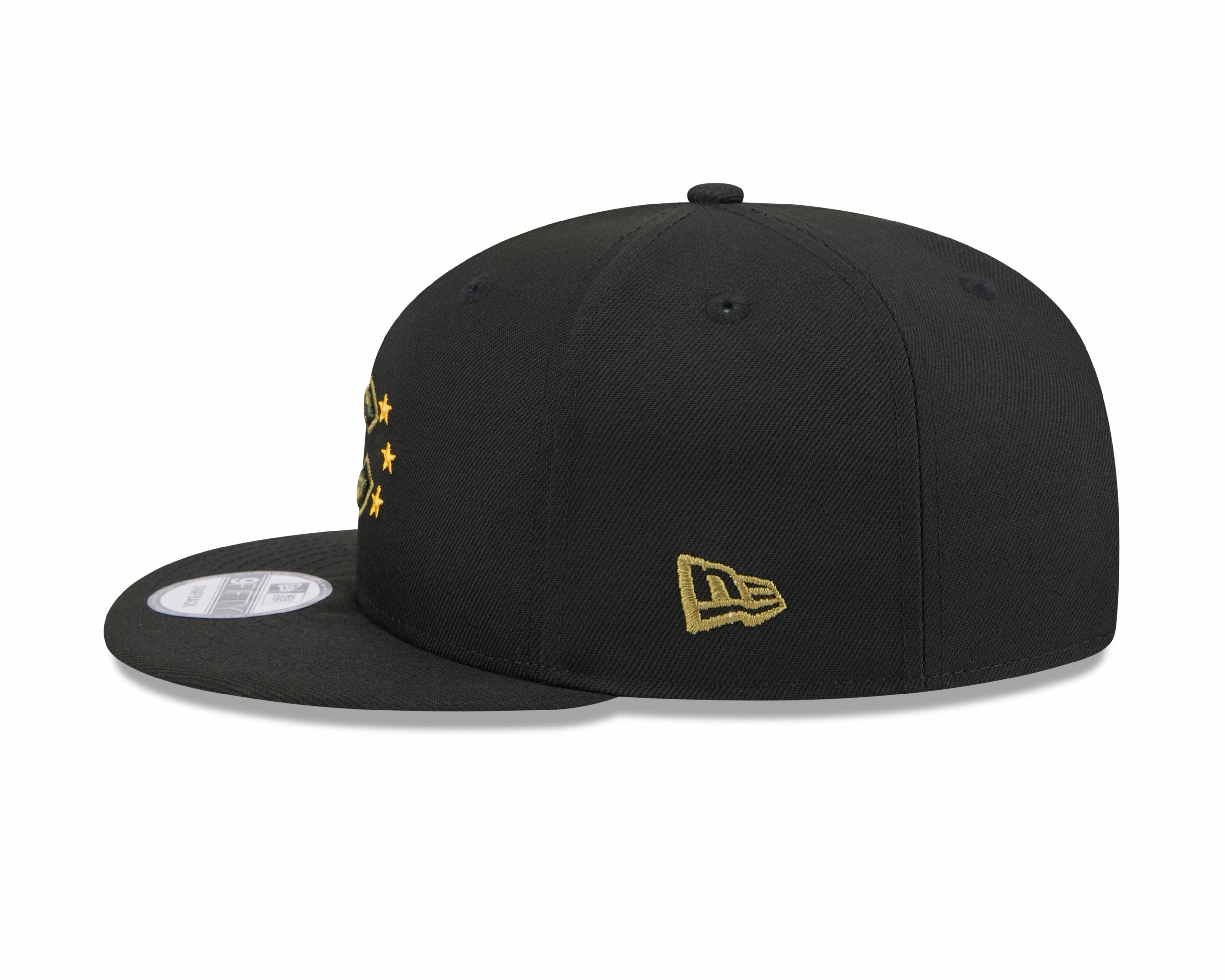 Chicago Cubs New Era 2024 MLB Armed Forces Day Black 9FIFTY Snapback Adjustable Hat