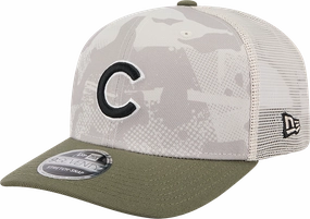 Chicago Cubs New Era Camo 2025 Armed Forces Day 9SEVENTY Trucker Hat