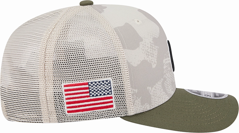 Chicago Cubs New Era Camo 2025 Armed Forces Day 9SEVENTY Trucker Hat