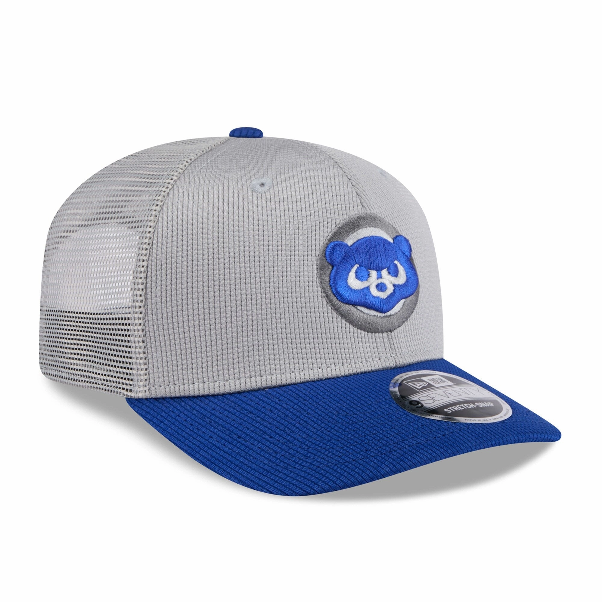 Chicago Cubs New Era Gray/Royal Batting Practice 9SEVENTY Trucker Hat