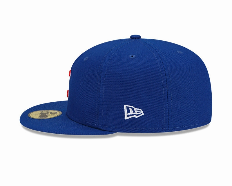Chicago Cubs New Era Q4 Blue Windy City 59FIFTY Fitted Hat