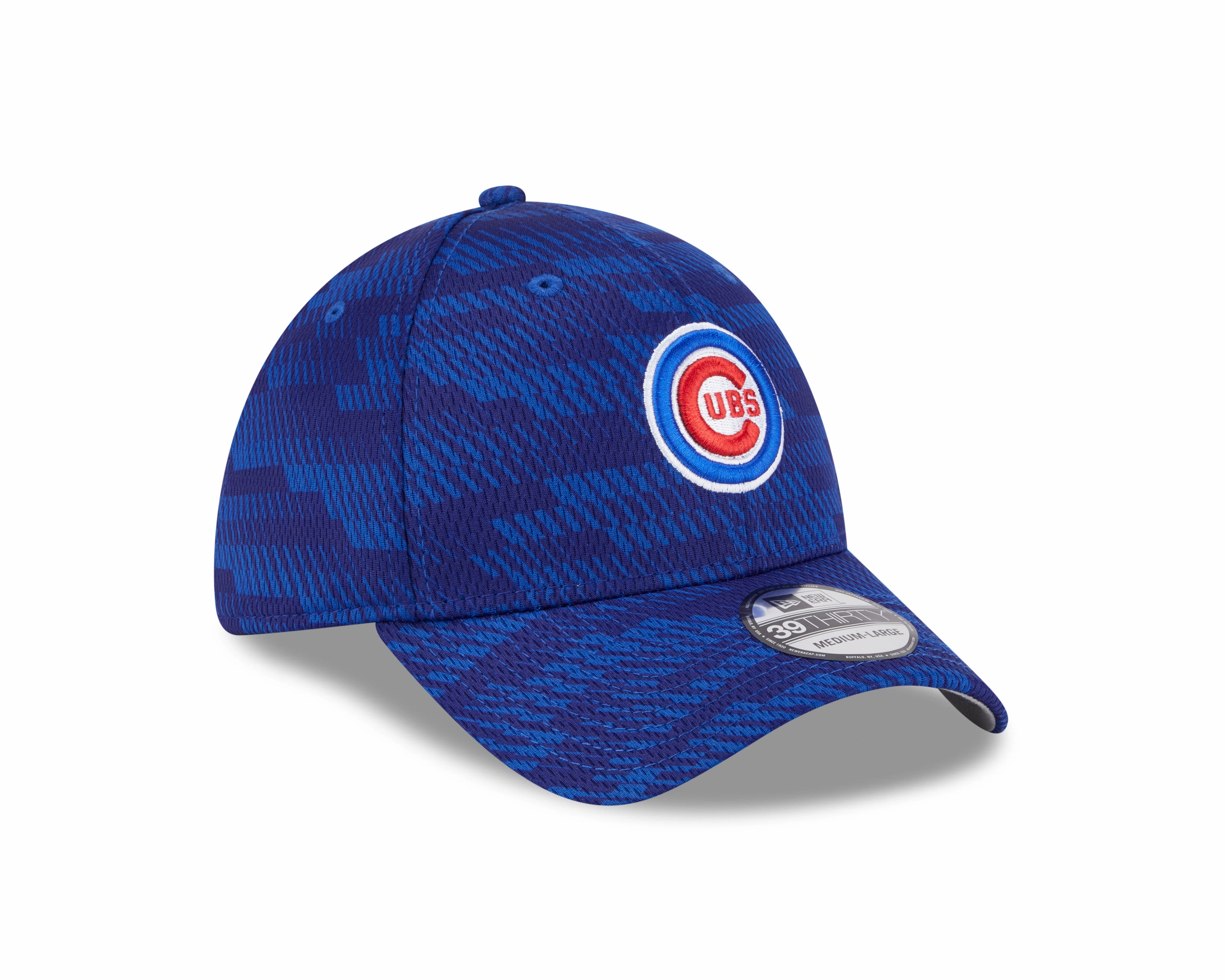 Chicago Cubs Royal 2025 Clubhouse Bullseye Logo Alternate New Era 39THIRTY Flex Hat