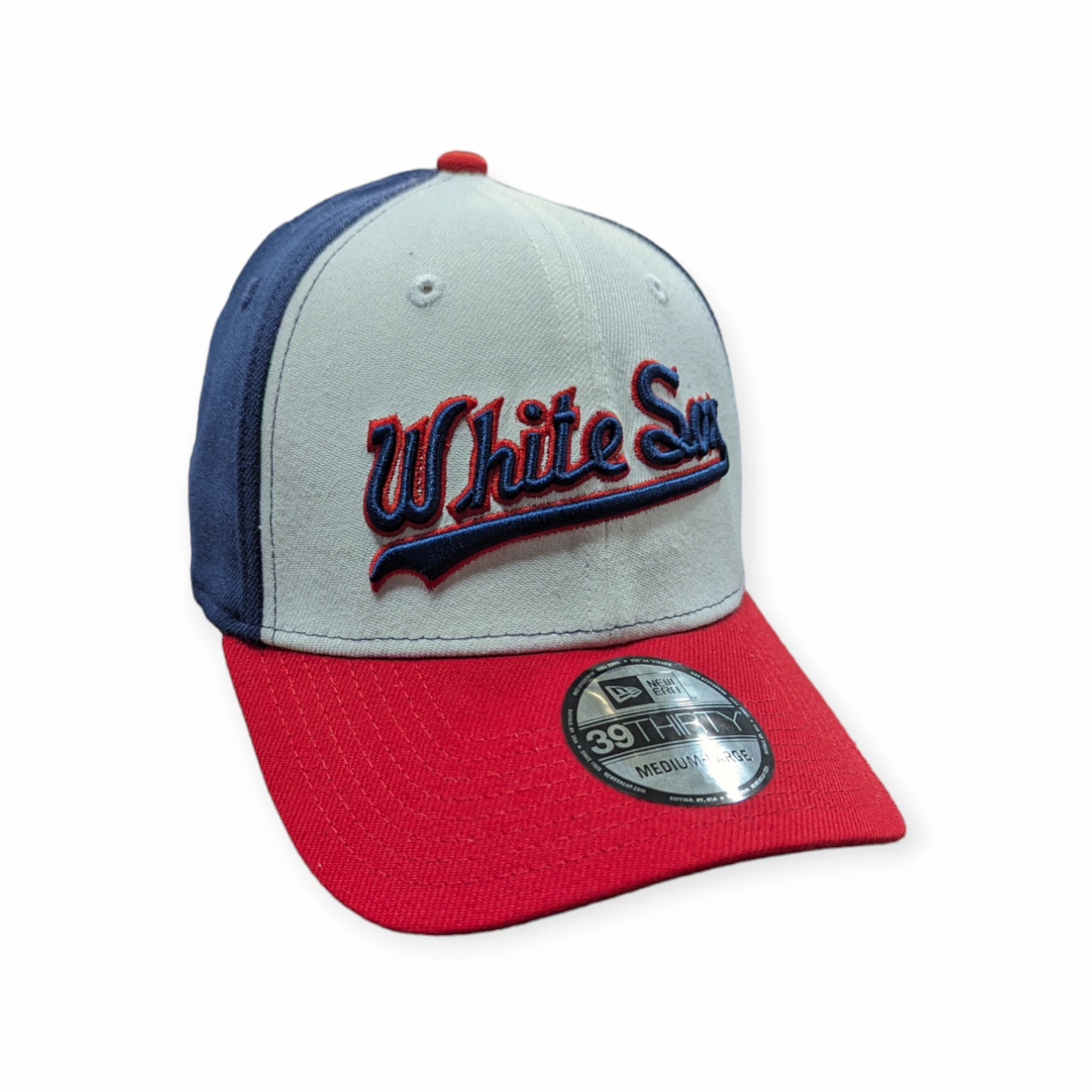 Chicago White Sox 1987 Script White/Navy/Red 39THIRTY Flex Fit New Era Hat
