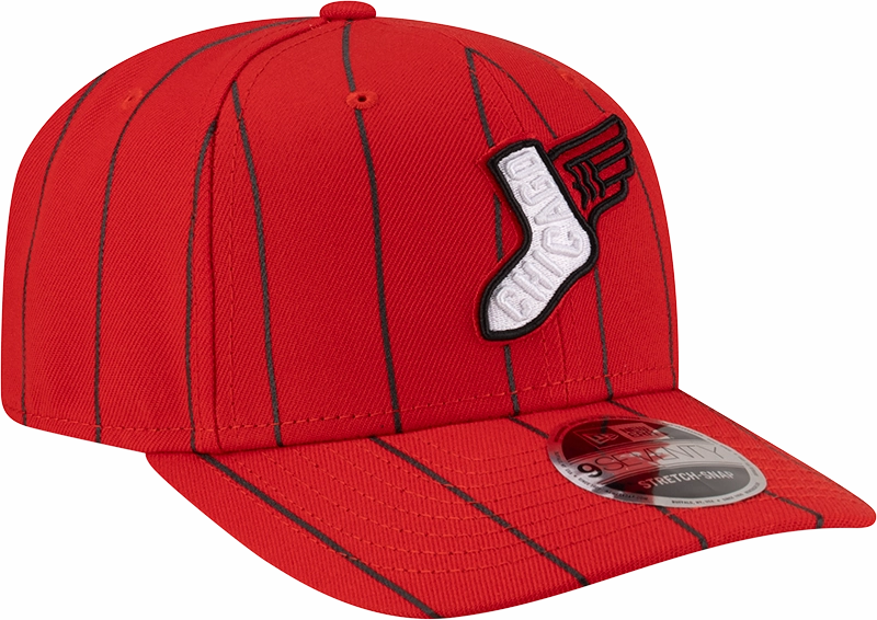 Chicago White Sox City Connect Red 9SEVENTY Pinstripe Adjustable Hat