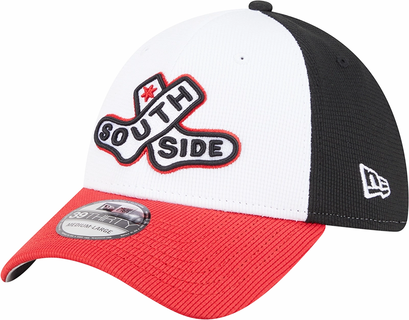 Chicago White Sox New Era 2025 City Connect Batting Practice 39THIRTY Flex Hat - White/Red