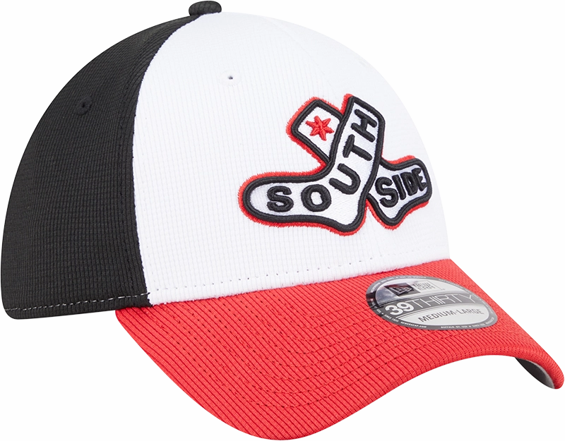 Chicago White Sox New Era 2025 City Connect Batting Practice 39THIRTY Flex Hat - White/Red
