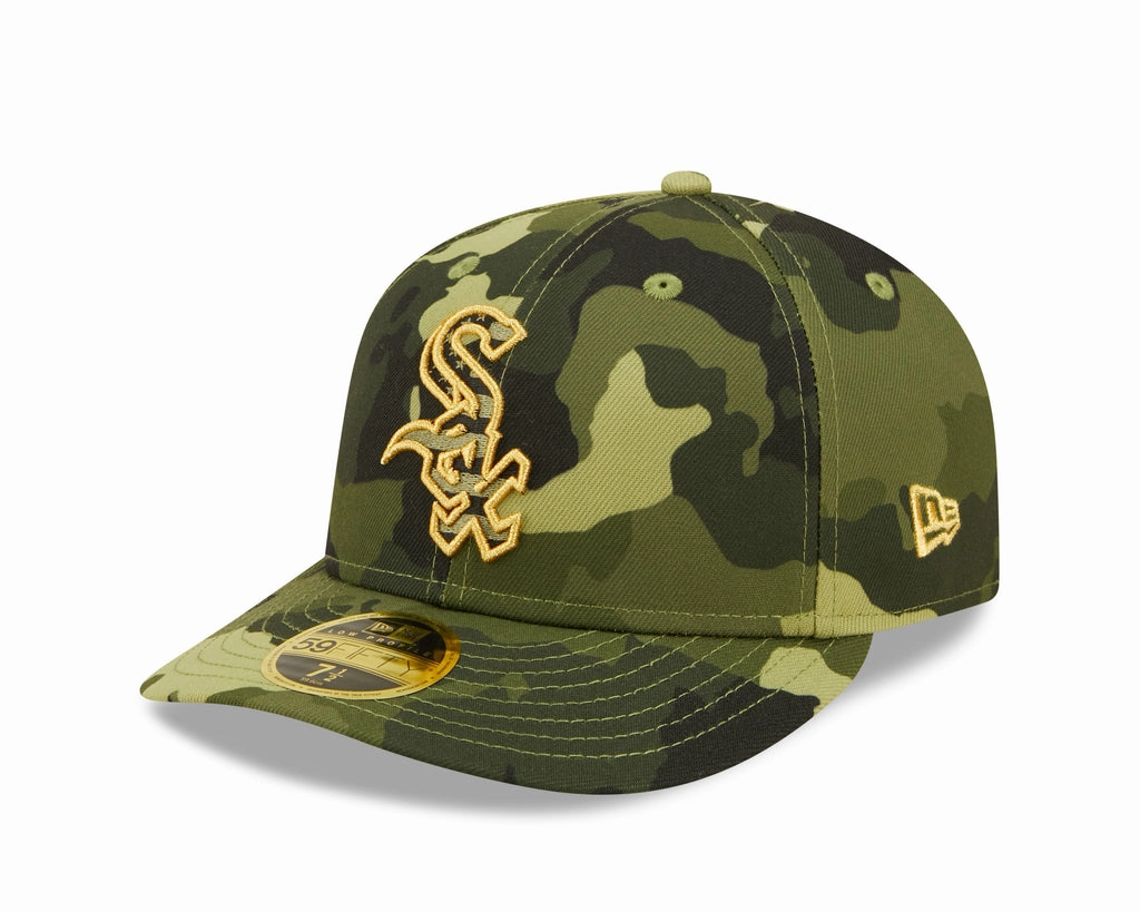 Chicago White Sox New Era Low Profile 2022 MLB Armed Forces Day On-Field 59FIFTY Fitted Hat - Camo