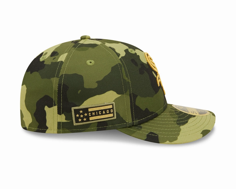 Chicago White Sox New Era Low Profile 2022 MLB Armed Forces Day On-Field 59FIFTY Fitted Hat - Camo