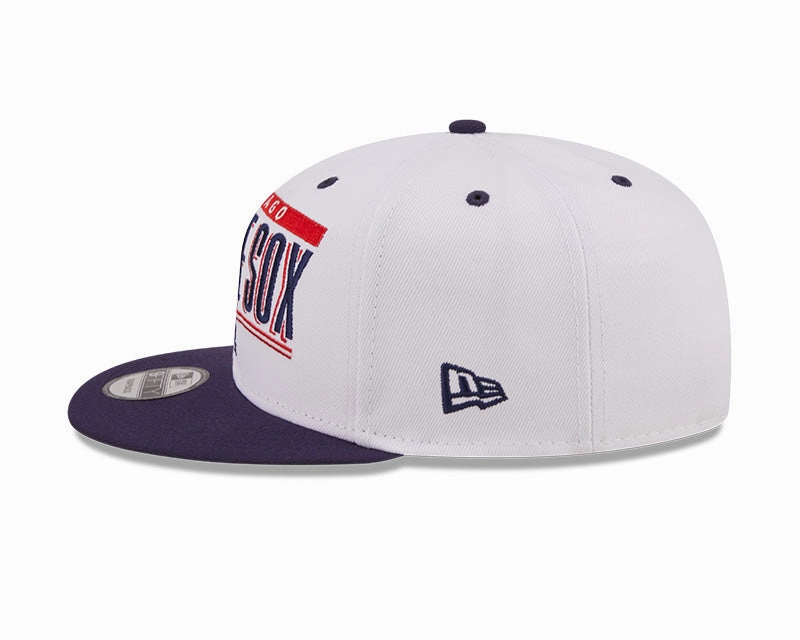 Chicago White Sox White/Navy Retro Title 9FIFTY Snapback Hat