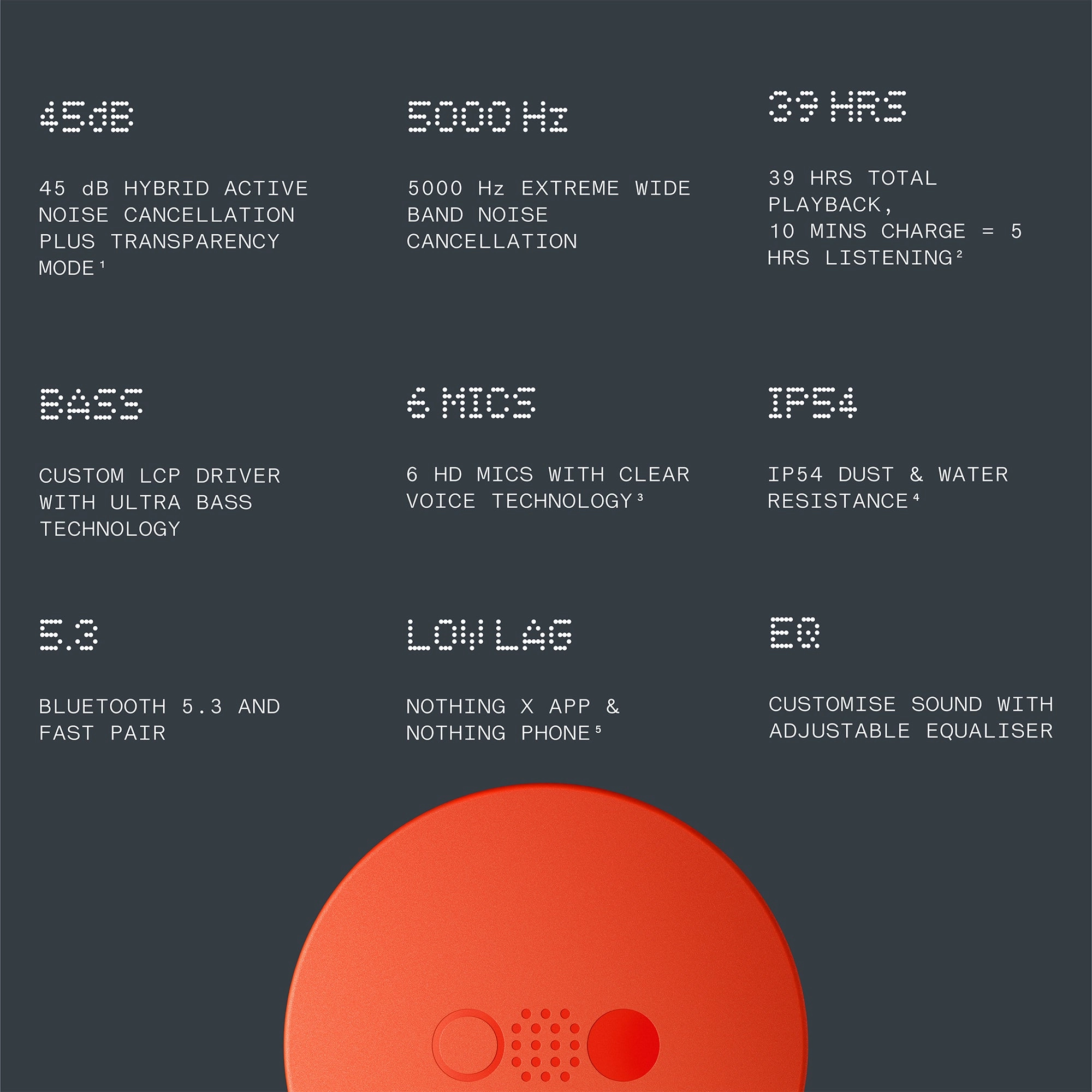 CMF By Nothing | CMF BUDS PRO  { ORANGE