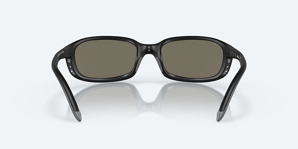Costa Brine Matte Black Frame With Mirror Blue Lens 580G Polarized Sunglasses