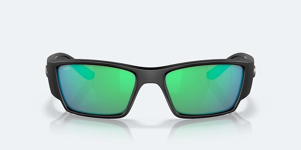 Costa Corbina Pro Matte Black Frame with Green Mirror Lens 580G Polarized Sunglasses