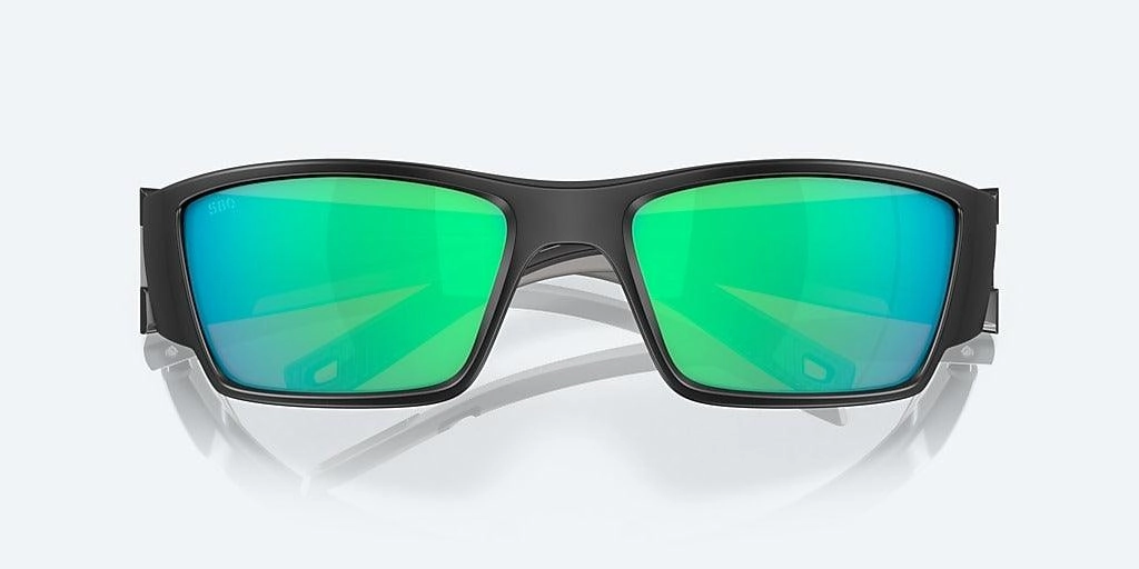 Costa Corbina Pro Matte Black Frame with Green Mirror Lens 580G Polarized Sunglasses