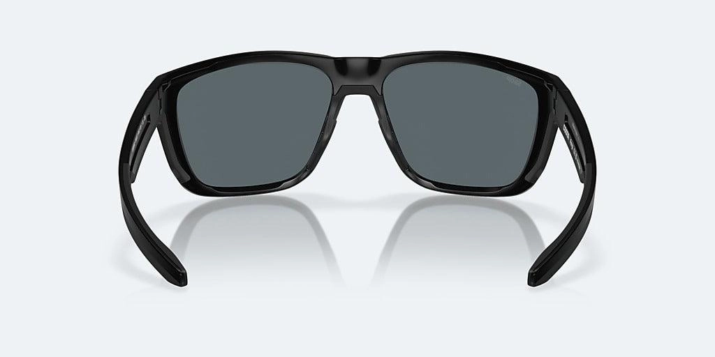 Costa Ferg Matte Black Frame Blue Mirror Lens 580P Polarized Sunglasses
