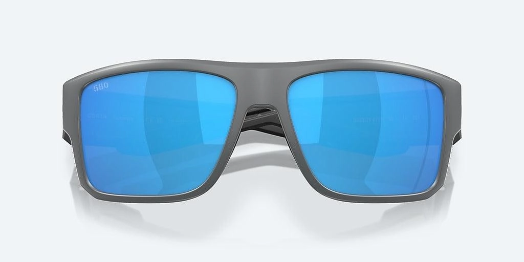 Costa Taxman Matte Gray Frame with Blue Mirror Lens 580G Polarized Sunglasses