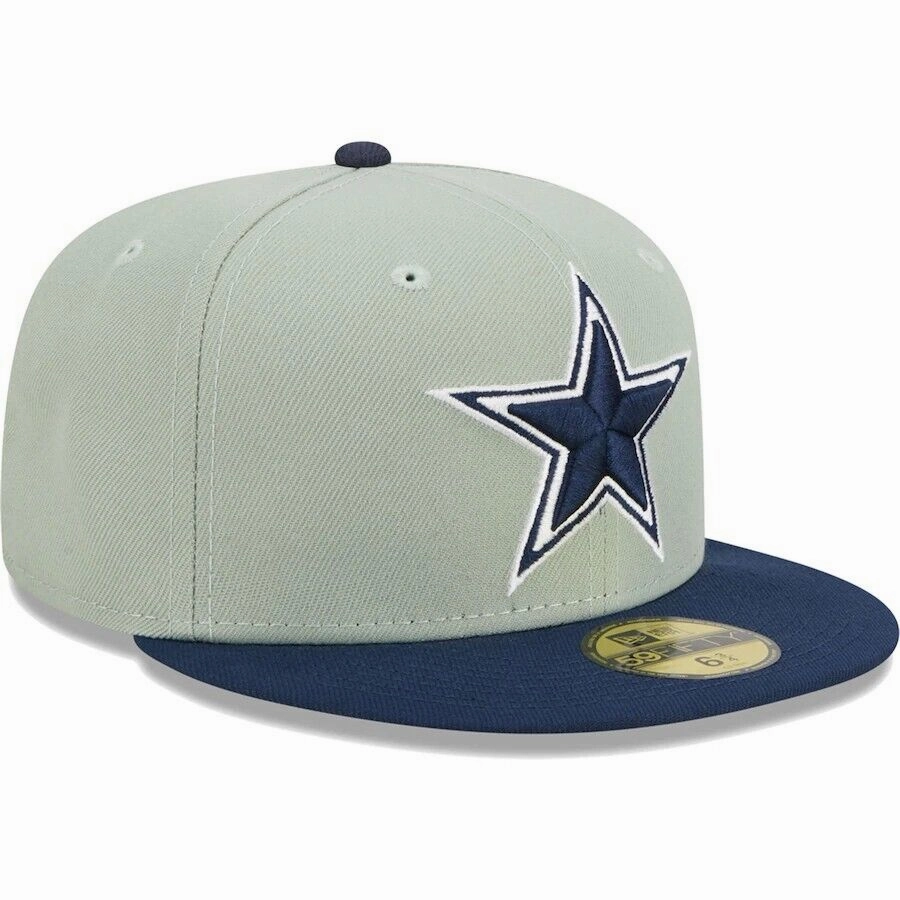 Dallas Cowboys NFL New Era Gray and Navy 59FIFTY Fitted Hat