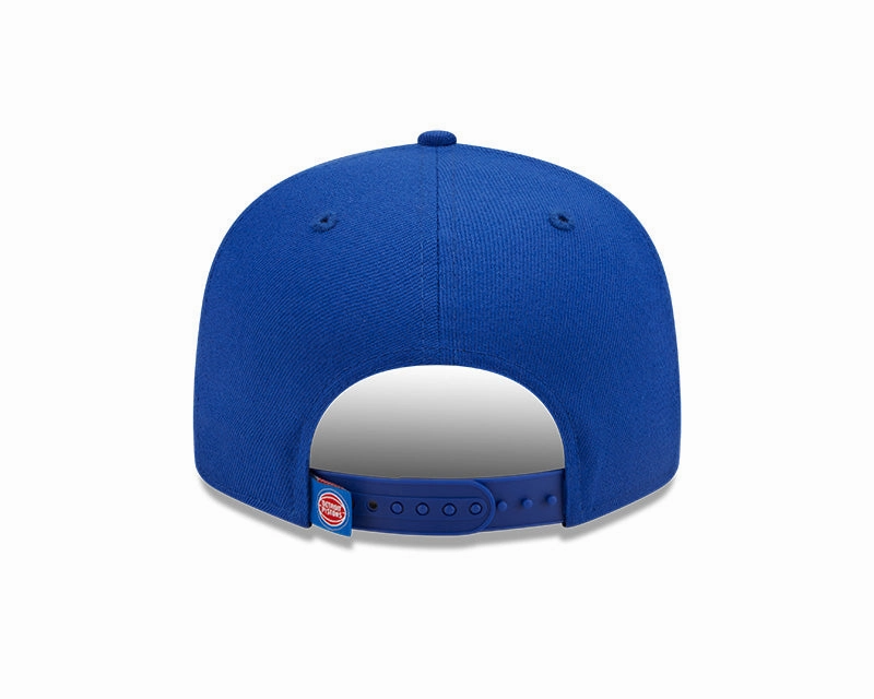 Detroit Pistons Logo Tear Royal New Era 9FIFTY Snapback Hat