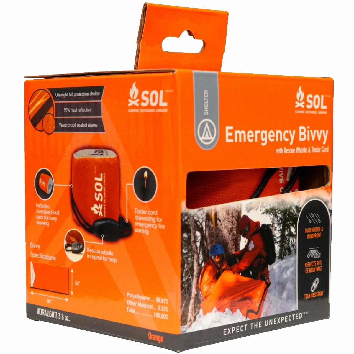 Emergency Bivvy with Rescue Whistle