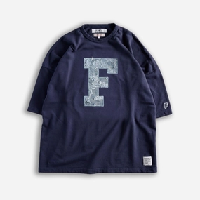 FDMTL | F PATCH WIDE SWEAT TEE  { NAVY